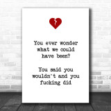 Olivia O Brien Gnash I Hate You I Love You Break Heart Song Lyric Music Wall Art Print Song Lyric Designs