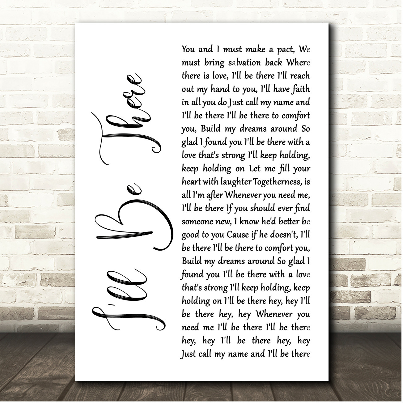 Led Zeppelin Thank You Song Lyric Vintage Script Music Wall Art Print ...