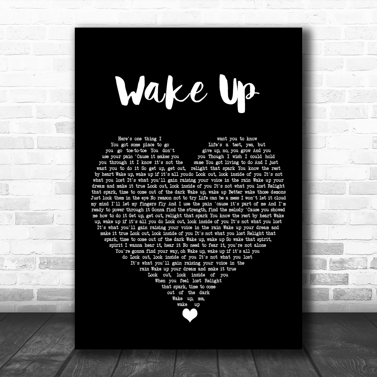 Julie And The Phantoms Cast Wake Up Grey Heart Song Lyric Art Print