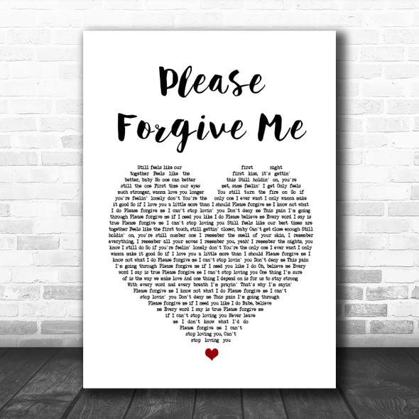 please forgive me bryan adams lyric