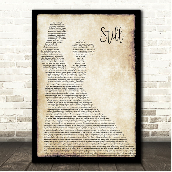 Commodores Still Couple Dancing Song Lyric Print