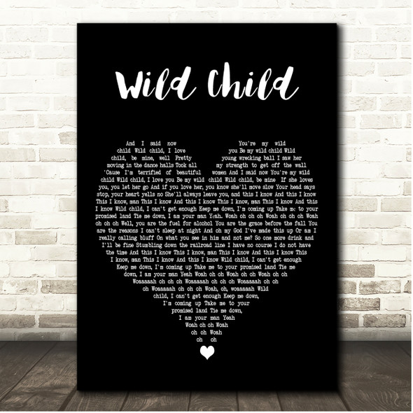 The Ghost of Paul Revere Wild Child Black Heart Song Lyric Print