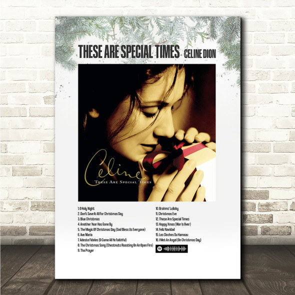 Celine Dion These Are Special Times Music Polaroid Vintage Music Wall Art Poster Print