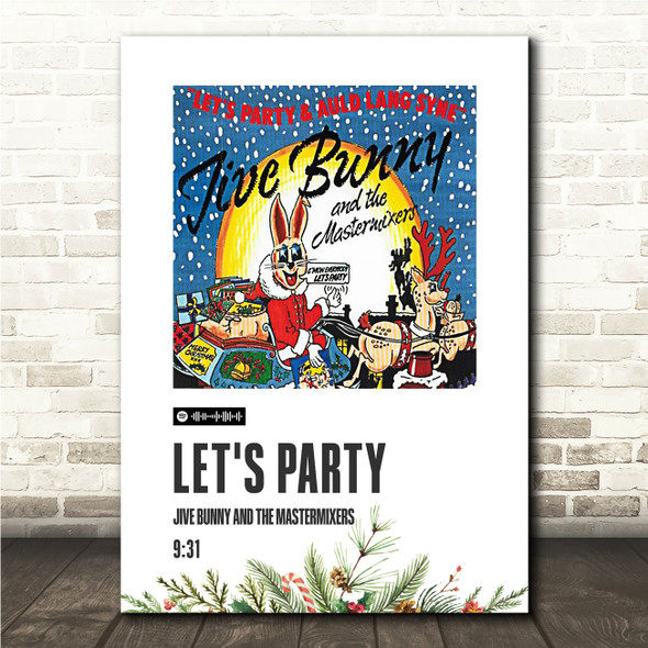 Jive Bunny And The Mastermixers Let's Party Christmas Single Polaroid Music Art Print