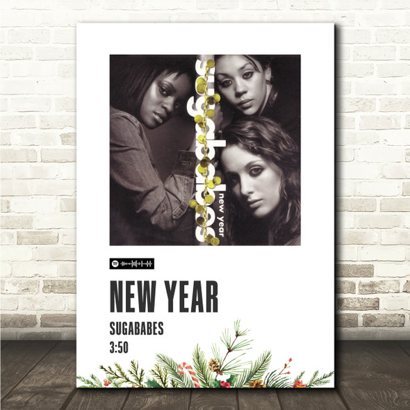 Sugababes New Year Christmas Single Polaroid Vintage Music Wall Art Poster Print