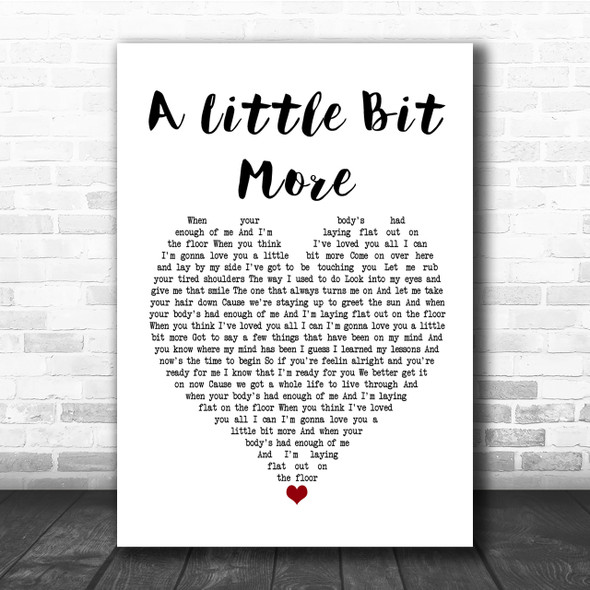 Dr Hook A Little Bit More Heart Song Lyric Quote Print