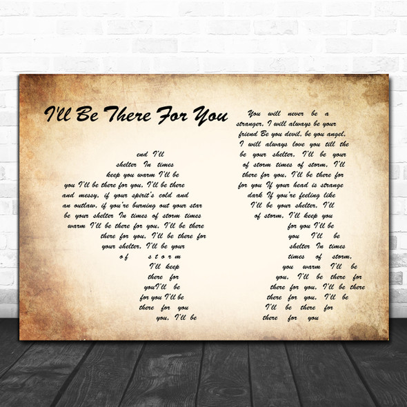 Primal Scream I'll Be There For You Man Lady Couple Song Lyric Poster Print
