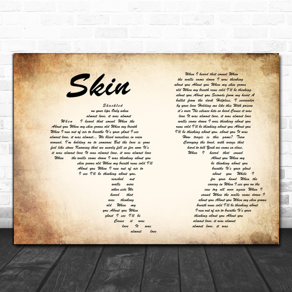 Rag'n'Bone Man Skin Man Lady Couple Song Lyric Poster Print