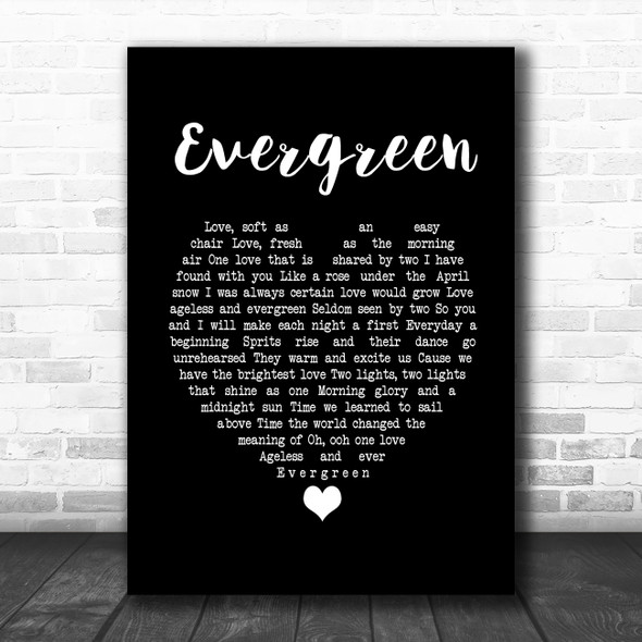 Luther Vandross Evergreen Black Heart Song Lyric Music Poster Print