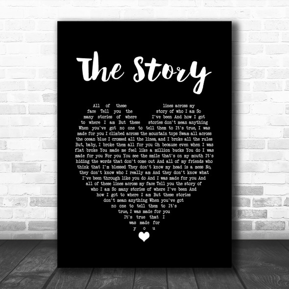 Brandi Carlile The Story Black Heart Song Lyric Music Poster Print