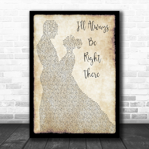 Bryan Adams I'll Always Be Right There Man Lady Dancing Song Lyric Music Poster Print