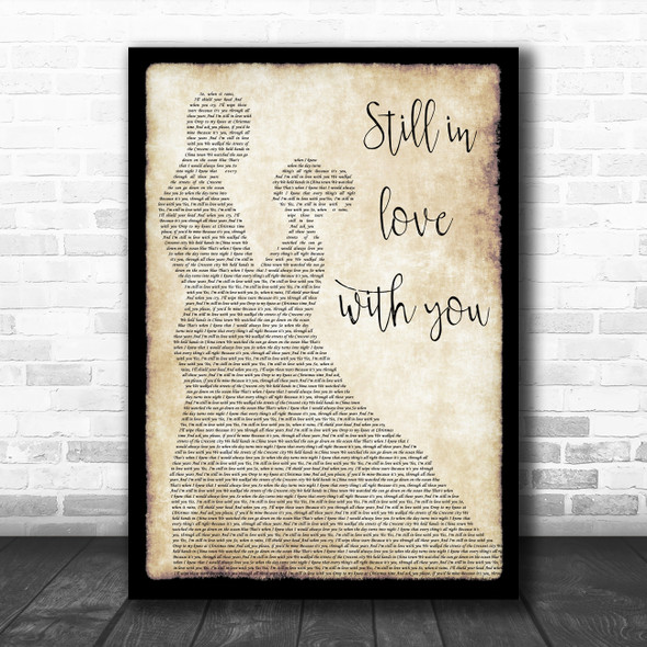 Big Bad Voodoo Daddy Still in love with you Man Lady Dancing Song Lyric Music Poster Print