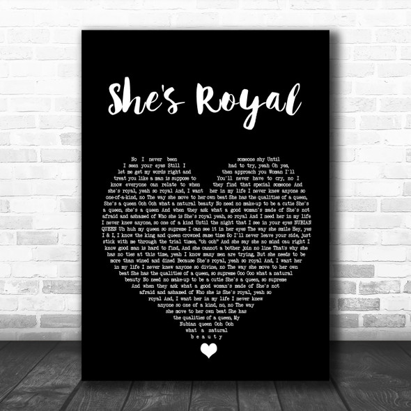 Tarrus Riley She's Royal Black Heart Song Lyric Print