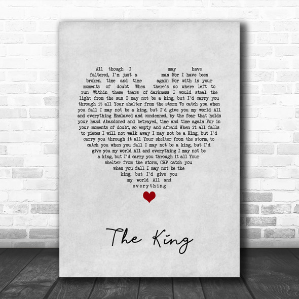 Zakk Wylde The King Grey Heart Song Lyric Print
