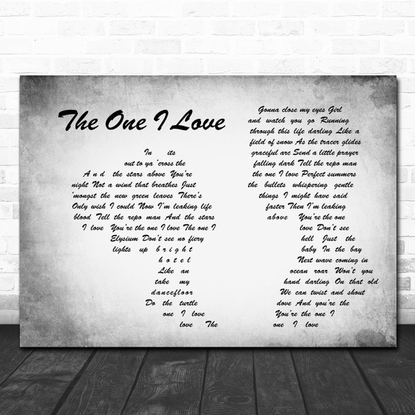 David Gray The One I Love Man Lady Couple Grey Song Lyric Quote Music Print