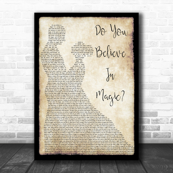 The Lovin' Spoonful Do You Believe In Magic Song Lyric Man Lady Dancing Music Wall Art Print