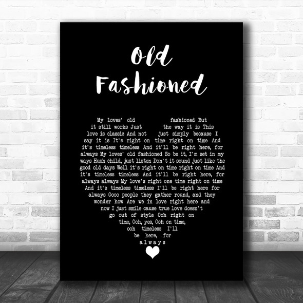 Cee Lo Green Old Fashioned Black Heart Song Lyric Wall Art Print