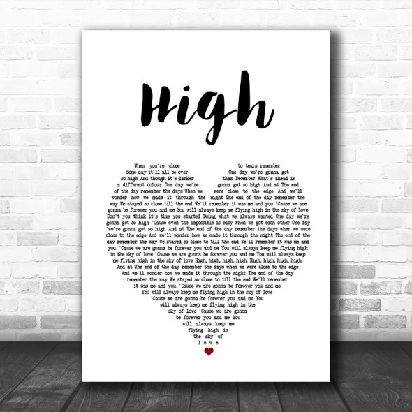 Lighthouse Family High Heart Song Lyric Music Wall Art Print