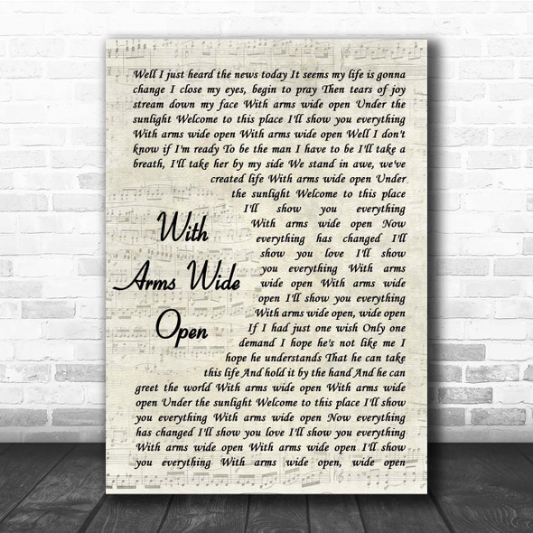 Creed My Sacrifice Vintage Script Song Lyric Print