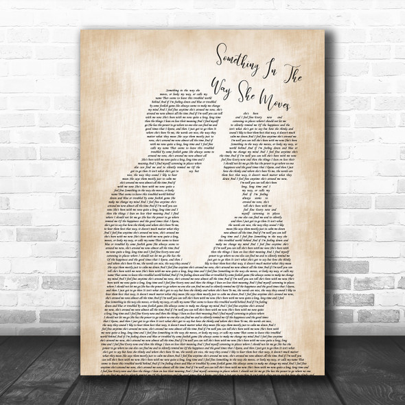 James Taylor Something In The Way She Moves Song Lyric Man Lady Music Wall Art Print