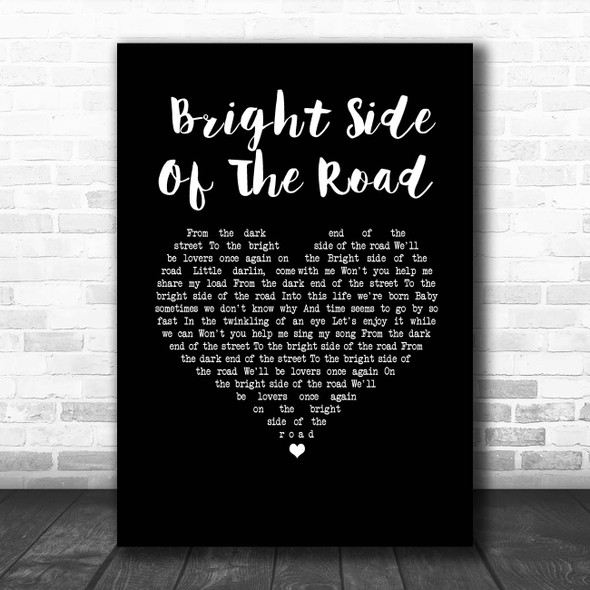 Van Morrison Bright Side Of The Road Black Heart Song Lyric Print