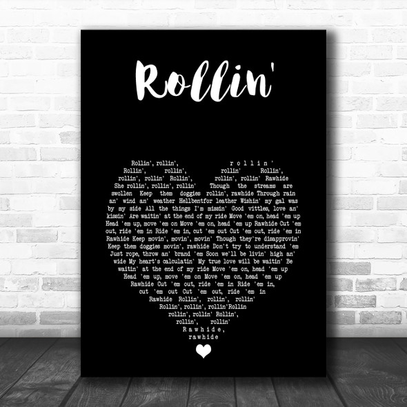 The Blues Brothers Rollin' Black Heart Song Lyric Music Art Print