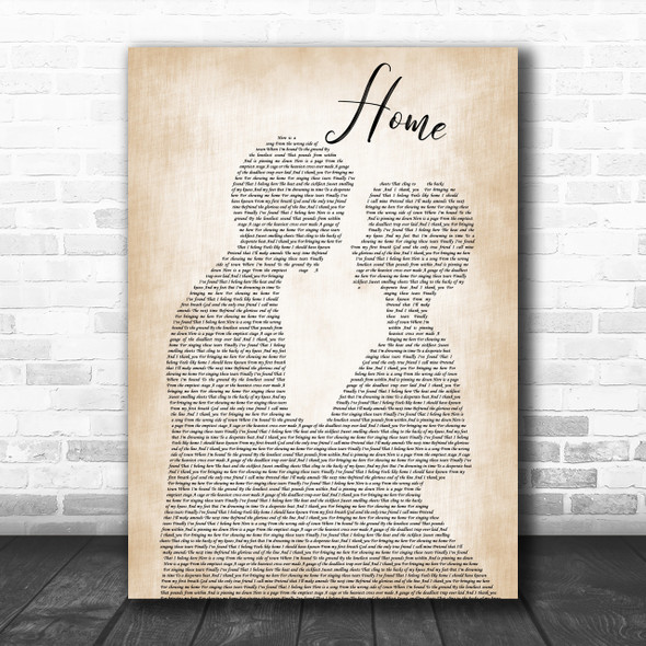 Depeche Mode Home Man Lady Bride Groom Wedding Song Lyric Music Wall Art Print