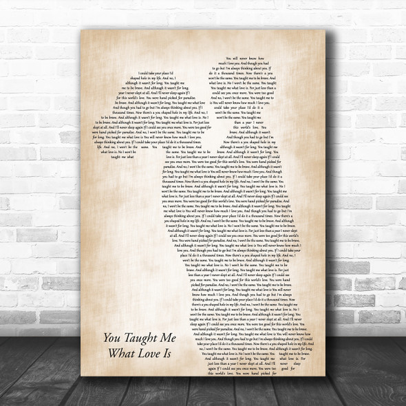 Beth Porch You Taught Me What Love Is Mother & Child Song Lyric Music Art Print