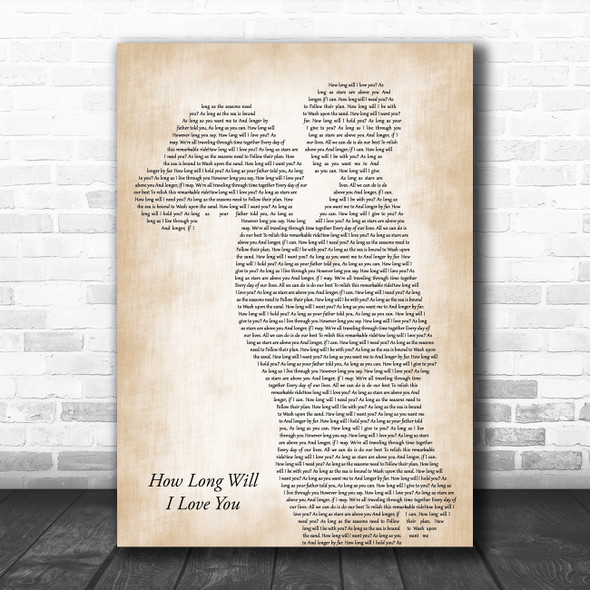 Ellie Goulding How Long Will I Love You Mother & Child Song Lyric Music Art Print