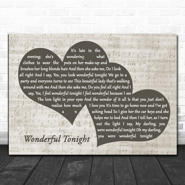 wonderful tonight song lyrics