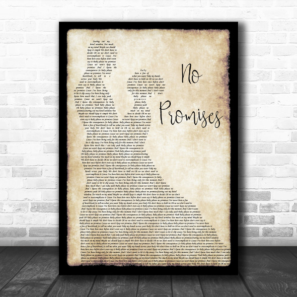 Shawn Mendes No Promises Man Lady Dancing Song Lyric Music Wall Art Print