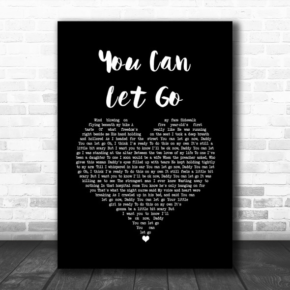Crystal Shawanda You Can Let Go Black Heart Song Lyric Art Print