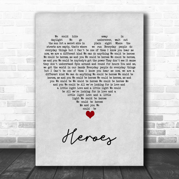 Alesso feat. Tove Lo Heroes Grey Heart Song Lyric Art Print