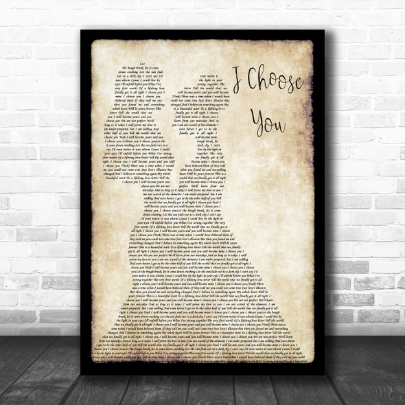 Sara Bareilles I Choose You Lesbian Couple Two Ladies Dancing Song Lyric Art Print