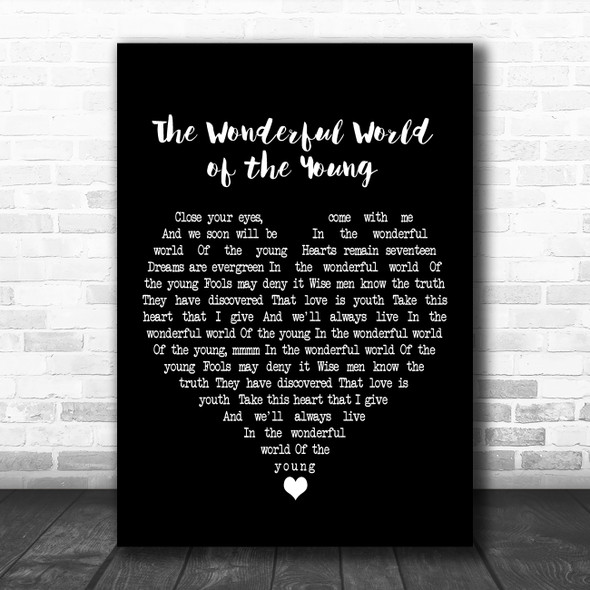 Andy Williams The Wonderful World of the Young Black Heart Song Lyric Print