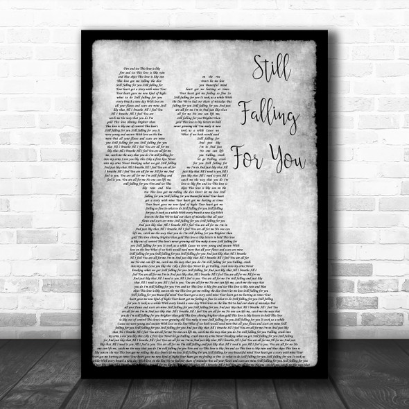 Ellie Goulding Still Falling For You Lesbian Couple Two Ladies Dancing Grey Song Lyric Print