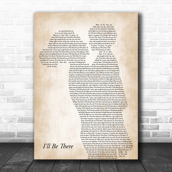 Jess Glynne I'll Be There Mother & Child Decorative Wall Art Gift Song Lyric Print