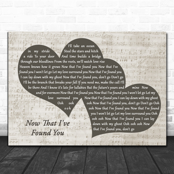 Liam Gallagher Now That I've Found You Landscape Music Script Two Hearts Song Lyric Print