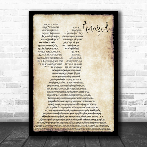 Lonestar Amazed Lesbian Couple Two Ladies Dancing Decorative Gift Song Lyric Print