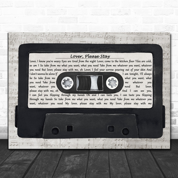 Nothing But Thieves Lover, Please Stay Music Script Cassette Tape Gift Song Lyric Print
