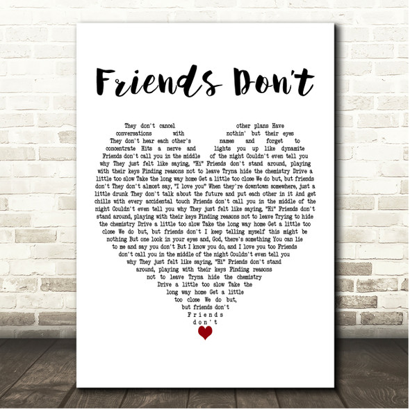 Maddie & Tae Strangers Grey Heart Song Lyric Print