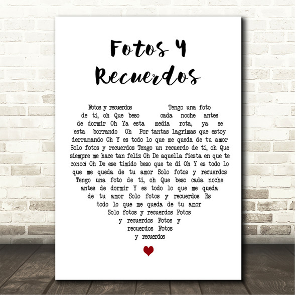 Selena Como La Flor Vintage Heart Song Lyric Print - Song Lyric Designs