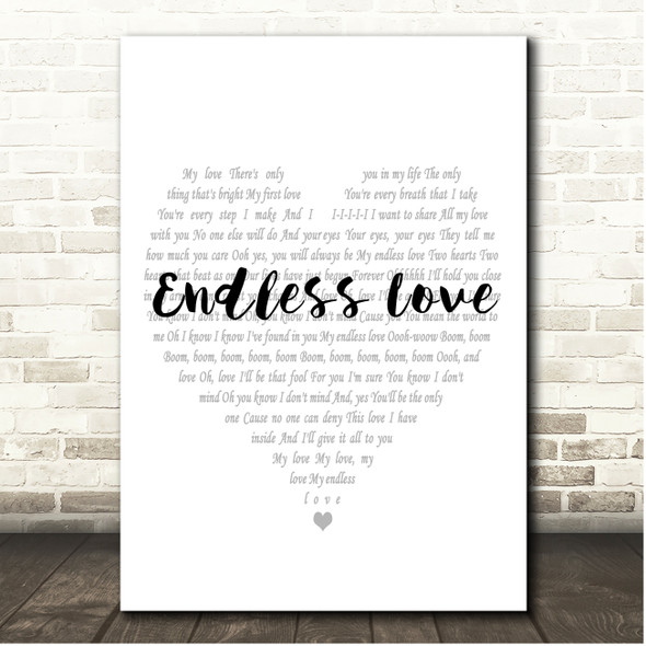 Endless love  Endless love song, Lyrics to live by, Great song lyrics