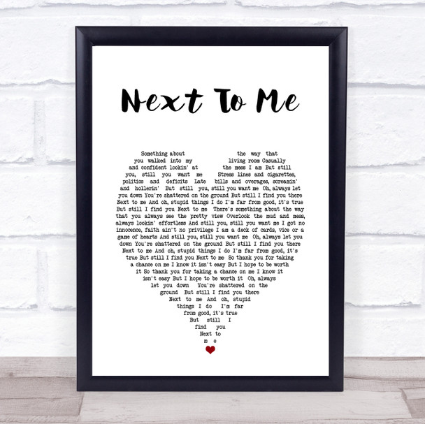 Imagine Dragons Next To me Heart Song Lyric Music Wall Art Print