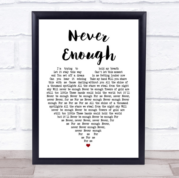 Loren Allred Never Enough White Heart Song Lyric Music Wall Art Print