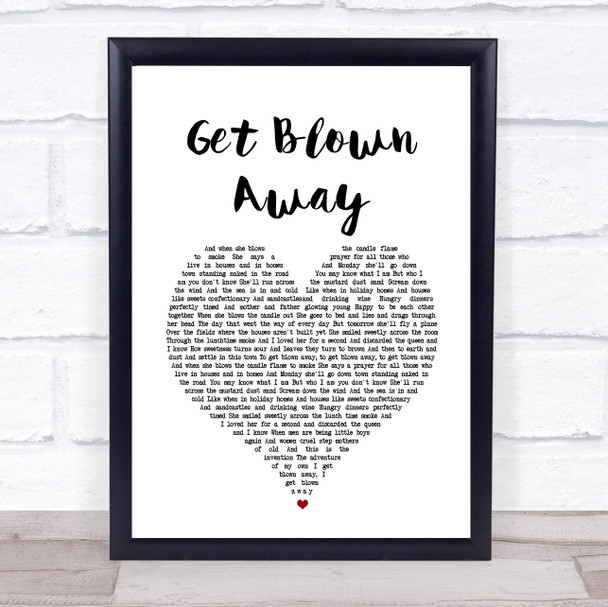 Ocean Colour Scene Get Blown Away Heart Song Lyric Music Wall Art Print