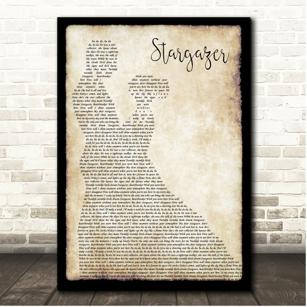 Paloma Faith Stargazer Couple Dancing Song Lyric Print