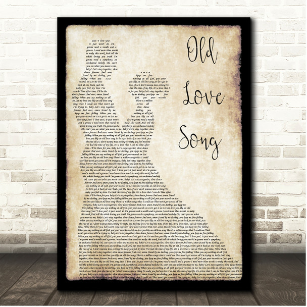 Zac Brown Band Old Love Song Couple Dancing Song Lyric Print