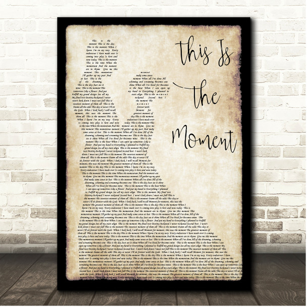 Colm Wilkinson This Is the Moment Couple Dancing Song Lyric Print