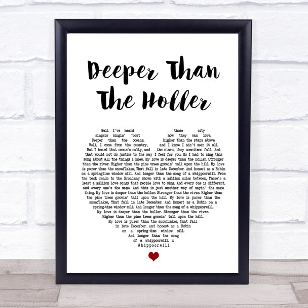 Randy Travis Deeper Than The Holler Heart Song Lyric Music Wall Art Print